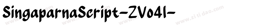 SingaparnaScript-ZVo4l字体转换
