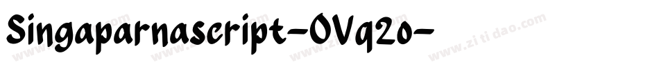 Singaparnascript-OVq2o字体转换