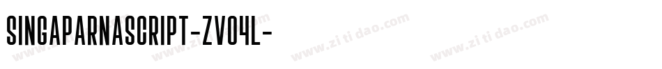 SingaparnaScript-ZVo4l字体转换