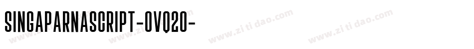 Singaparnascript-OVq2o字体转换