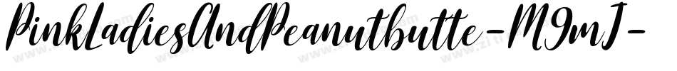 PinkLadiesAndPeanutbutte-M9mJ字体转换