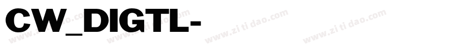 CW_DIGTL字体转换