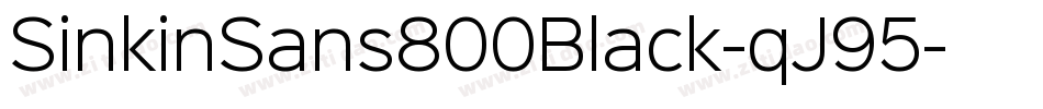 SinkinSans800Black-qJ95字体转换