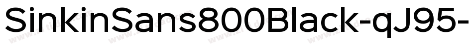 SinkinSans800Black-qJ95字体转换