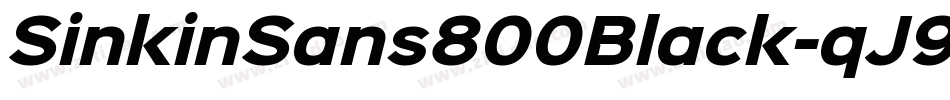 SinkinSans800Black-qJ95字体转换