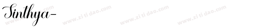 Sinthya字体转换