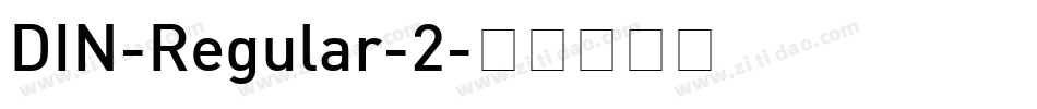 DIN-Regular-2字体转换