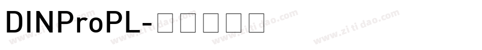 DINProPL字体转换