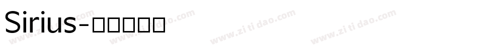 Sirius字体转换
