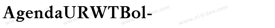AgendaURWTBol字体转换