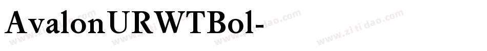 AvalonURWTBol字体转换