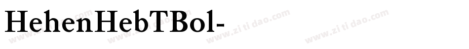HehenHebTBol字体转换