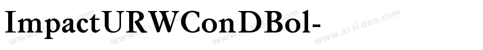 ImpactURWConDBol字体转换