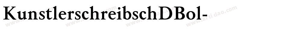 KunstlerschreibschDBol字体转换
