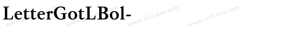 LetterGotLBol字体转换
