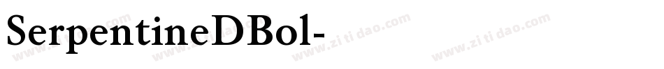 SerpentineDBol字体转换