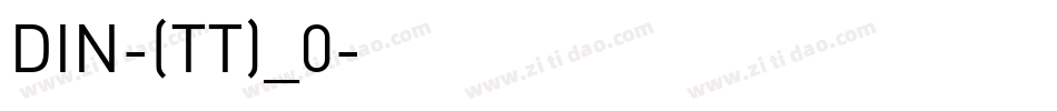 DIN-(TT)_0字体转换