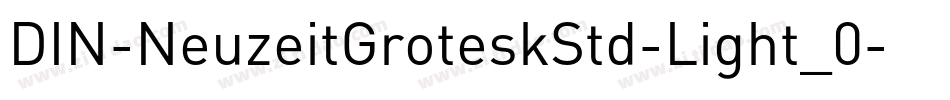 DIN-NeuzeitGroteskStd-Light_0字体转换
