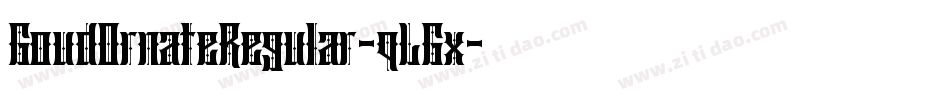 GoudOrnateRegular-qLGx字体转换