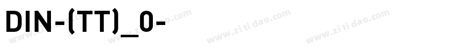 DIN-(TT)_0字体转换