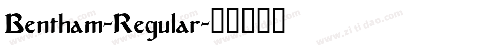 Bentham-Regular字体转换