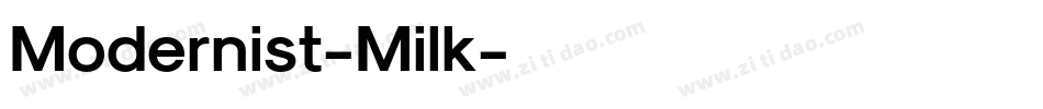 Modernist-Milk字体转换