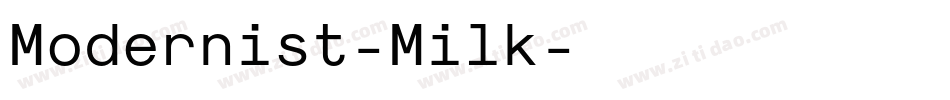 Modernist-Milk字体转换