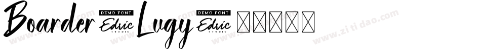 Boarder-Lvgy字体转换