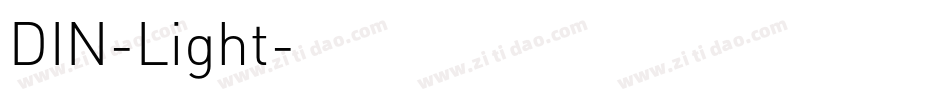 DIN-Light字体转换