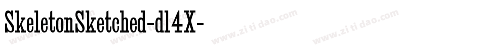 SkeletonSketched-dl4X字体转换