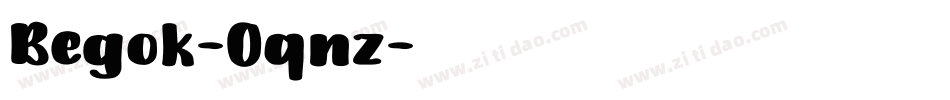 Begok-0qnz字体转换