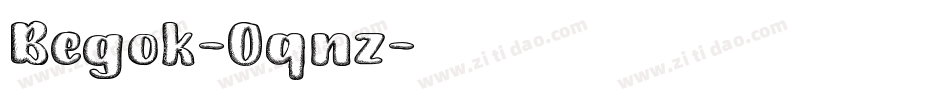 Begok-0qnz字体转换