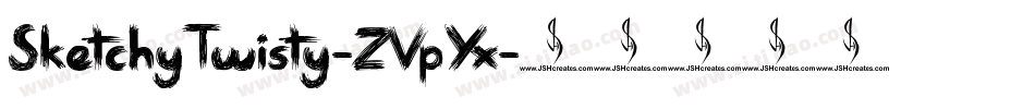 SketchyTwisty-ZVpYx字体转换