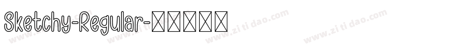 Sketchy-Regular字体转换