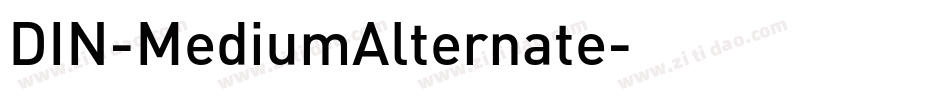 DIN-MediumAlternate字体转换