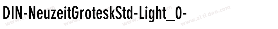 DIN-NeuzeitGroteskStd-Light_0字体转换