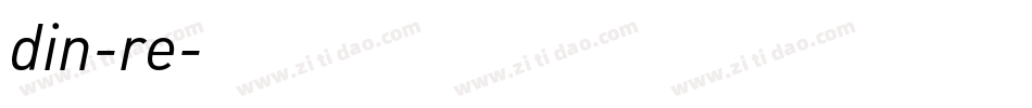din-re字体转换