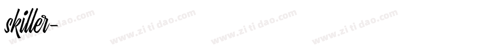 skiller字体转换