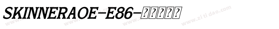 SkinnerAoe-e86字体转换