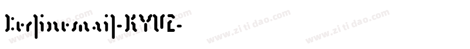 Berlinemail-KYVZ字体转换