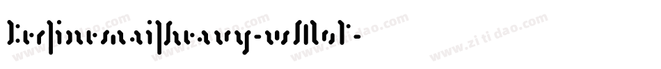 Berlinemailheavy-wMoP字体转换