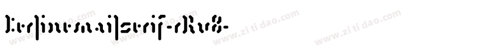 Berlinemailserif-rRv8字体转换