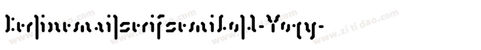Berlinemailserifsemibold-Yoqy字体转换
