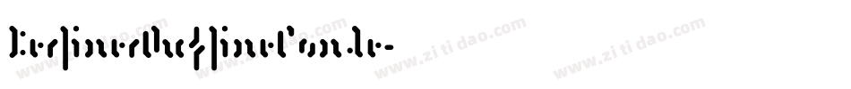 BerlinerOutlineConde字体转换