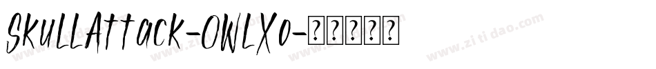 SkullAttack-0WlXo字体转换