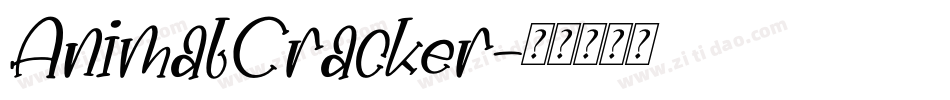 AnimalCracker字体转换