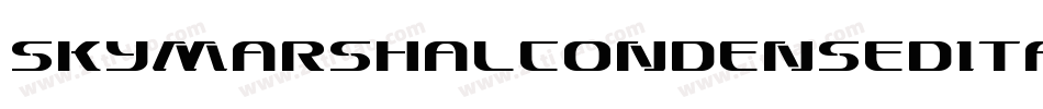 SkyMarshalCondensedItalicCondensedItalic-LgJ5字体转换 SkyMarshalCondensedItalicCondensedItalic-LgJ5字体转换