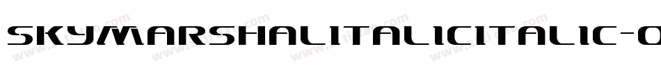 SkyMarshalItalicItalic-oLX4字体转换