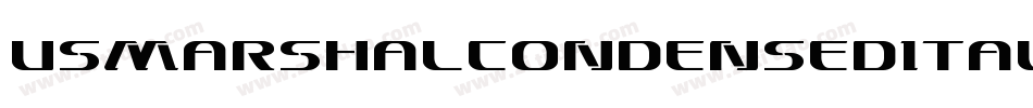 UsMarshalCondensedItalic-vwvy字体转换