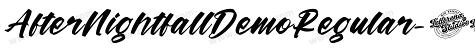 AfterNightfallDemoRegular-11rM字体转换